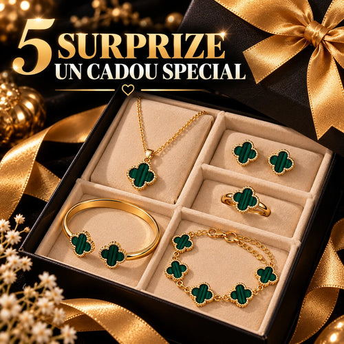 SET 5 BIJUTERII PLACATE CU AUR DE 14K